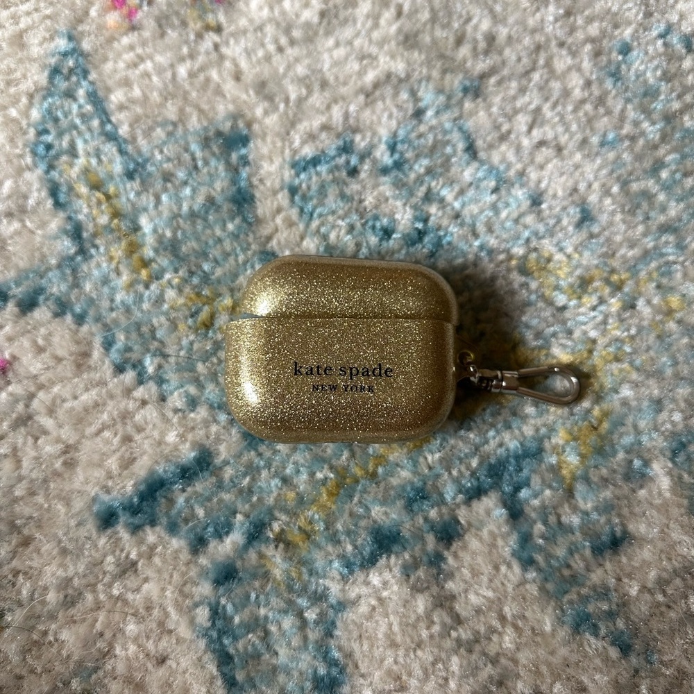Kate Spade Sparkling Gold AirPods Pro Holder